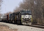 NS 9575 leads train 173 up the hill at Five Row